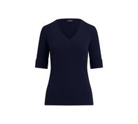 Lauren Ralph Lauren T-Shirt mit V-Ausschnitt Modell 'JUDY' in Dunkelblau, Größe L