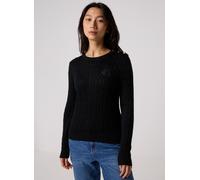 Lauren Ralph Lauren - Pull en coton torsadé manches longues - Schwarz - Größe M