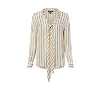 Lauren Ralph Lauren Damen Bluse aus Jacquard mit Bindedetail, creme, Gr. XL