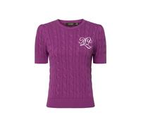 Lauren Ralph Lauren Strickpullover mit Label-Stitching Modell 'TARJYLL' in Lila, Größe L