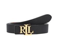 Lauren Ralph Lauren Damen Wendegürtel aus Leder, schwarz, Gr. M