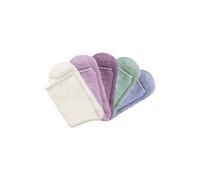 Kuschelsocken LAVANA, Damen, Gr. 35-38, bunt (1x ecru, 1x rose, 1x altrosa, 1x mint, 1x blau), Obermaterial: 92% Polyester, 6% Polyamid, 2% Elasthan, unifarben, elastisch, Socken, ideal als Bettsocken