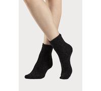 Kuschelsocken LAVANA, Damen, Gr. 39-42, schwarz (5x schwarz), Obermaterial: 92% Polyester, 6% Polyamid, 2% Elasthan, unifarben, elastisch, Socken, ideal als Bettsocken (65683657-39) 5x schwarz