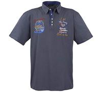 Lavecchia Herren Übergrößen Poloshirt LV-3101 (8XL) Grau
