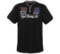 Lavecchia Herren Übergrößen T-Shirt Shirt LV-608 (Schwarz, 3XL)