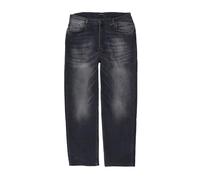 Lavecchia Jeans Übergrößen Herren Comfort Fit Denim Jeanshose Hose LV-501 (Black-Stone, 42/32)
