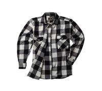 Lavecchia Übergrößen Flanellhemd Hemd Herren Langarm Langarmhemd Freizeit LV-262A (Schwarz-Weiß, 5XL)