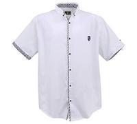 Lavecchia Übergrößen Hemd Herren Kurzarm Kurzarmhemd Freizeit 9003A (Weiß, 7XL)