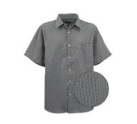 Lavecchia Herren Hemd Schwarz-Weiss-Kariert Große Größe, Größe:5XL