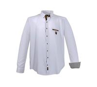 LAVECCHIA trendiges Herren Hemd Große Größen Weiß, Größe:7XL