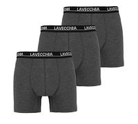Lavecchia Übergrößen Herren Boxershort 3er Pack 4XL-8XL Unterwäsche Unterhosen FL-1020 (8XL, Anthrazit)