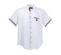 Lavecchia Herren Hemd Weiss Große Größe, Größe:5XL