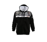 Lavecchia LV-2022 Hoodie Black Herren Sweatshirt Jacke mit Kapuze Uebergroesse , Größe:5XL