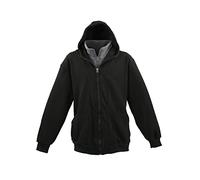 Lavecchia Übergrößen Kapuzenpullover Kapuzenjacke Hoodie Sweatshirt Pullover Herren Sweatjacke LV-109 (Schwarz/Anthrazit, 5XL)