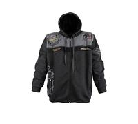 Lavecchia Übergrößen Kapuzenpullover Kapuzenjacke Hoodie Sweatshirt Pullover Herren Sweatjacke LV-2022 (Anthrazit, 6XL)