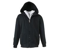 Lavecchia Übergrößen Kapuzenpullover Kapuzenjacke Hoodie Sweatshirt Pullover Herren Sweatjacke LV-109 (Schwarz/Grau, 4XL)