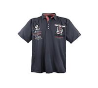 Lavecchia Übergrößen Poloshirt Herren Polo Shirts Kurzarm Shirt LV-2038 (Anthrazit, 6XL)