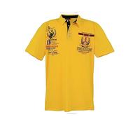 Lavecchia Übergrößen Poloshirt Herren Polo Shirts Kurzarm Shirt LV-2038 (Gelb, 4XL)