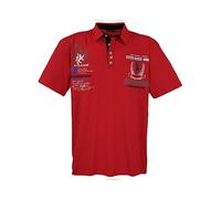 Lavecchia Übergrößen Poloshirt Herren Polo Shirts Kurzarm Shirt LV-2038 (Rot, 3XL)