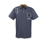 LAVECCHIA Herren Poloshirt Anthrazit Große Größen, Größe:7XL