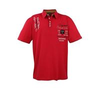 Lavecchia Übergrößen Poloshirt Herren Polo Shirts Kurzarm Shirt LV-610 (Rot, 5XL)