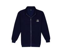 Lavecchia Übergrößen Sweatjacke mit Stehkragen Herren Sweatshirt Pullover LV-2027 (Marine-Blau, 8XL)
