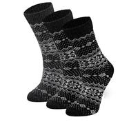 lavendel Damen Wollsocken Feinstrick - Öko-Tex Zertifiziert - Warm Feuchtigkeitsregulierend Geruchsfrei - Natürliche Merinowolle Socken - Mix-2-36/40