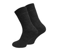 lavendel Norweger Vollplüsch Wollsocken Herren - 2 Paar Extra Warme Wintersocken mit Dämpfung und Feuchtigkeitstransport - Anthrazit - 39-42