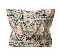 lavendel Tote Bag aus 100% Baumwolle - Digitale Premium-Drucke, 8 moderne Designs, OEKO-TEX Standard 100, mit Innenfach - Wiederverwendbare Einkaufstasche für Alltag & Shopping (Pastel Bloom)