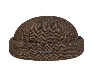 Lavoy Herringbone Wool Dockermütze by Stetson braun L (58-59 cm)