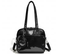 Lawnrden Ita Bag Umhängetasche, Ita Bag Umhängetasche aus PU-Leder mit durchsichtiger Fronttasche, japanisch, mit verstellbarem Riemen