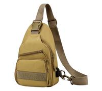 laxreheye Herren-Umhängetasche, Brusttasche mit Schulter- und Tagesrucksack, wasserdichte Taschen für den täglichen Gebrauch, Camping, Wandern, Outdoor-Aktivitäten, kaki, riferimento alla