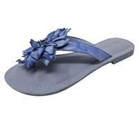 Lazamani Damenschuhe Pantoletten Dianetten Sandalette Blau Freizeit, Schuhgröße:38 EU