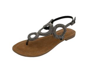 Lazamani LA33761 pewter pewter beads für Damen, silber, Größe 41 EU