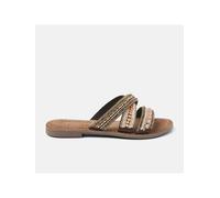 Lazamani Leder-Pantoletten in Braun - Größe 36 | Damen Pantoletten