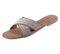 Lazamani Lexi Damen Wildleder-Pantoletten Silver Größe 38