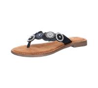 Lazamani Pantolette bis 30mm Absatz für Damen, schwarz, Größe 38 EU