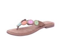 Zehentrenner LAZAMANI "Lazamani Sandalen Leder/Textil", Damen, Gr. 40, bunt (multi), Leder, Textil, Schuhe Zehentrenner (36405630-40) multi