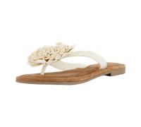 Lazamani Pantoletten für Damen aus Italien, Spanien und Portugal für Damen, beige, Größe 39 EU