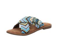 Lazamani Pantoletten für Damen aus Italien, Spanien und Portugal für Damen, blau, Größe 38 EU