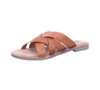 Lazamani Pantoletten für Damen aus Italien, Spanien und Portugal für Damen, braun, Größe 40 EU