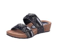 Lazamani Pantoletten für Damen aus Italien, Spanien und Portugal für Damen, schwarz, Größe 39 EU