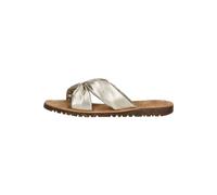 Lazamani Pantoletten Leder Gold - 37