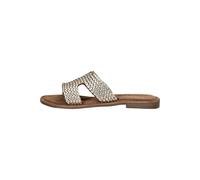 Lazamani Pantoletten Leder Gold - 41