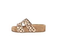 Lazamani Pantoletten Leder/Textil Leopard - 36