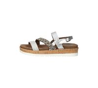 Lazamani Sandalen Leder/Textil Silber - 41