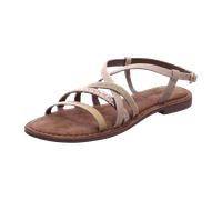 Lazamani Sandaletten für Damen aus Italien, Spanien und Portugal für Damen, gold, Größe 37 EU