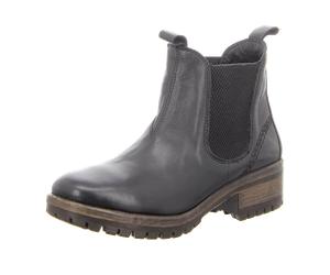 Lazamani Schlupf/Reißverschlussstiefelette Kaltfutter für Damen, schwarz, Größe 38 EU