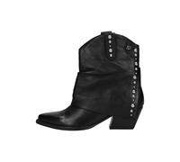 Lazamani Stiefelette Leder Schwarz Warmfutter - 37