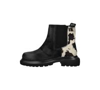 Lazamani Stiefelette Leder/Textil Schwarz/Weiß - 40